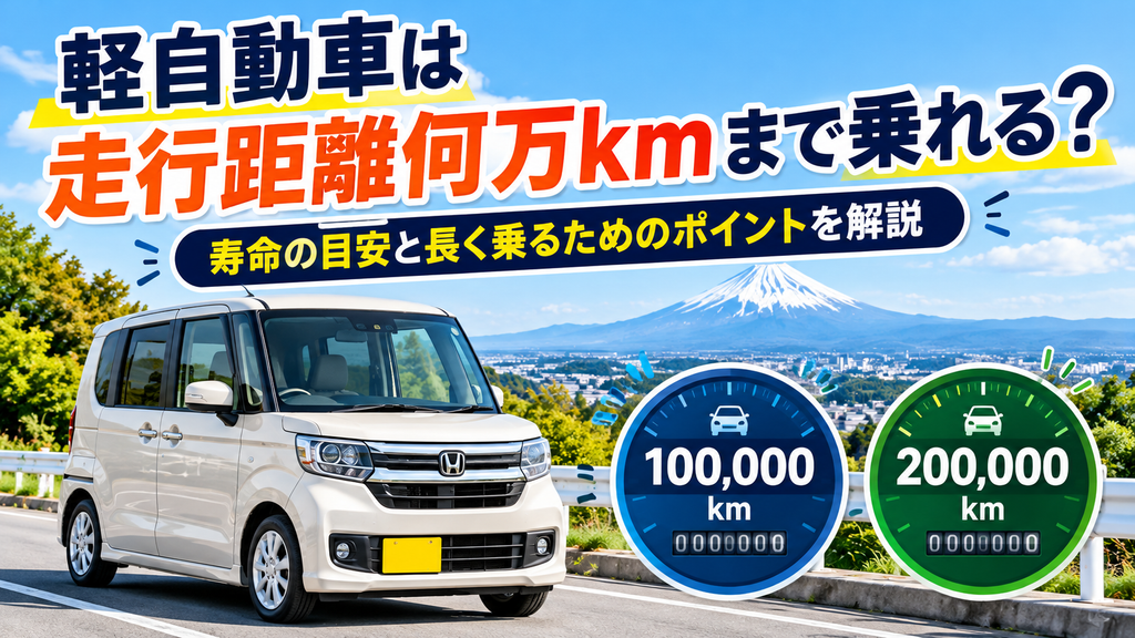 軽自動車は走行距離何万kmまで乗れる?寿命の目安と長く乗るための7つのポイントを解説